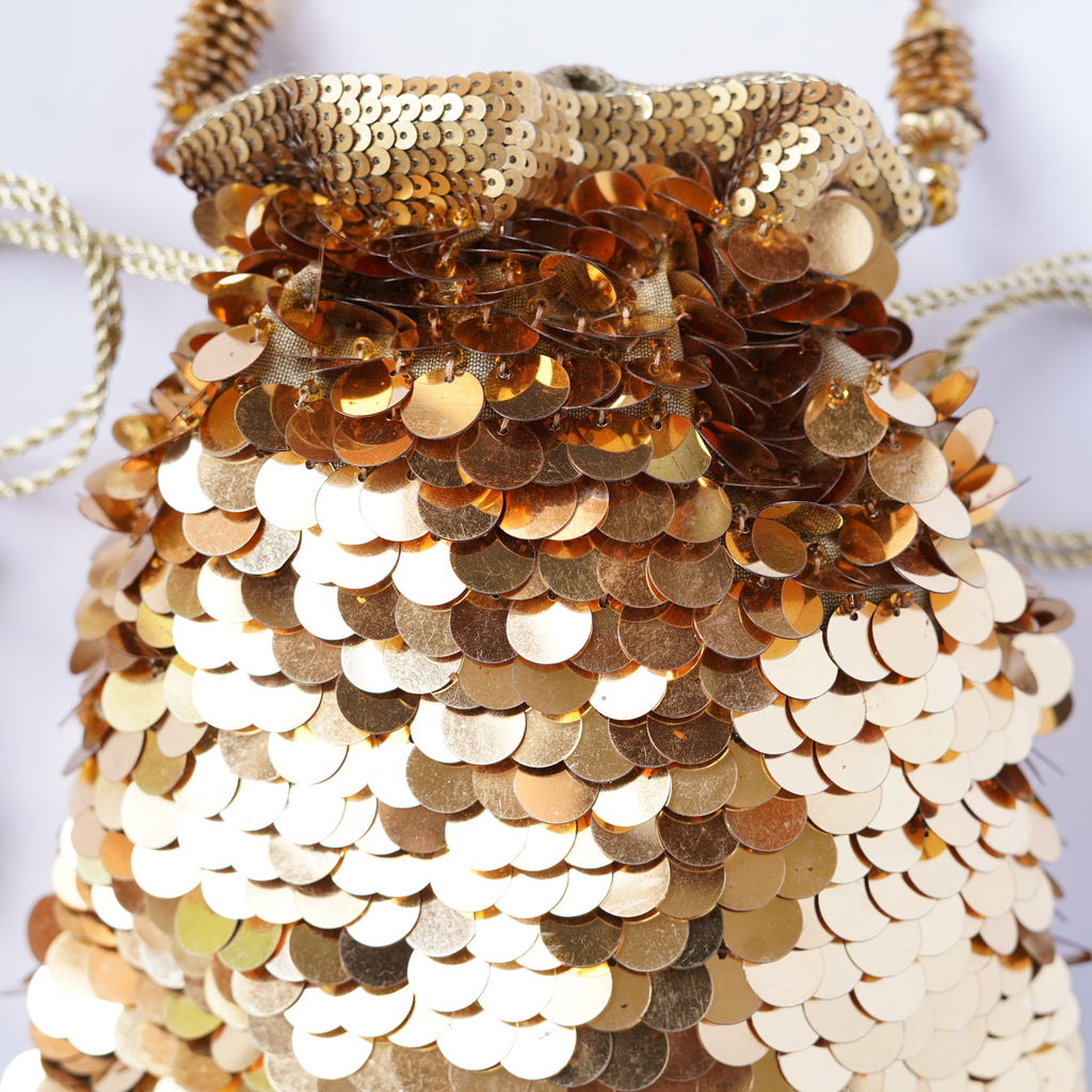 Glittery Gold Potli