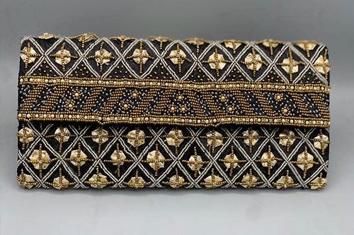 Gota Black Phulkaari