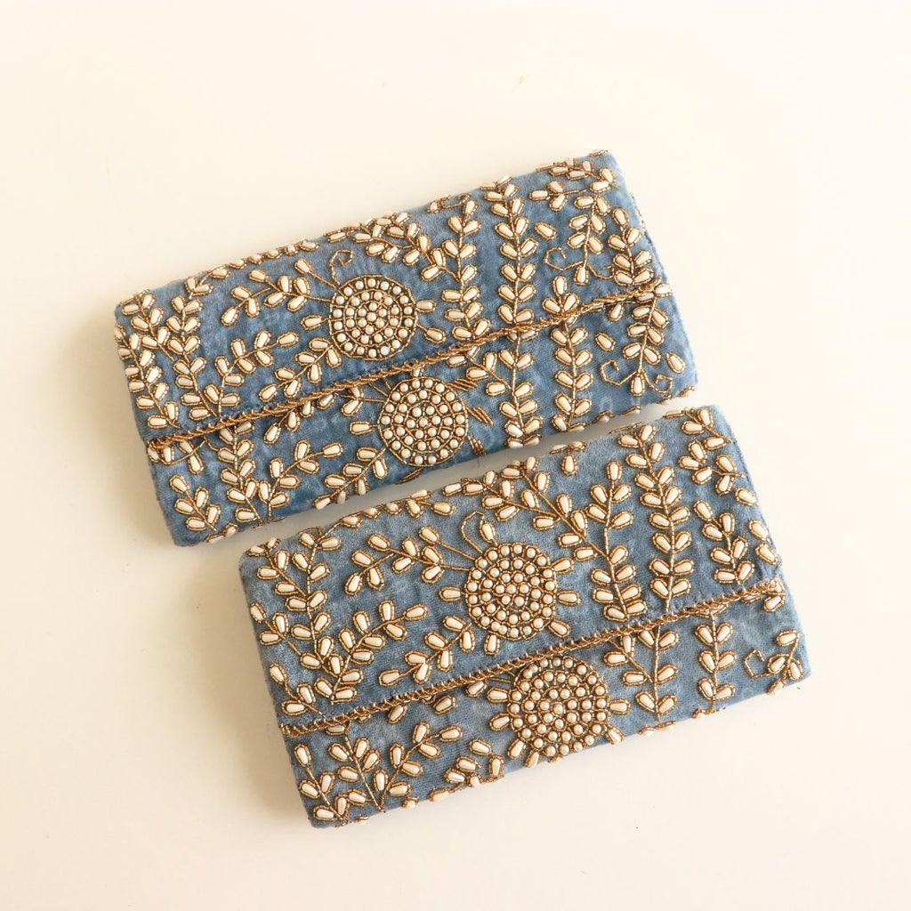 Shahjahan Grey Velvet